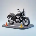 une moto — 오토바이