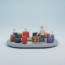 η παραλαβή αποσκευών — de bagageband