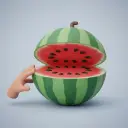 die Wassermelone — de watermeloen