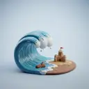 прилив — 만조