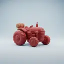 un tracteur — 트랙터