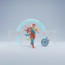 wyścig — de race