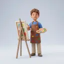 malíř — el pintor