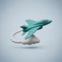 un avion à réaction — 제트기