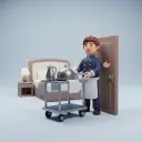 η υπηρεσία δωματίου — de roomservice